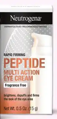 Harmon Face Values Rapid firming peptide multi action eye cream offer