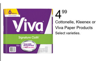 Walgreens Cottonelle, kleenex or Viva Paper Products offer