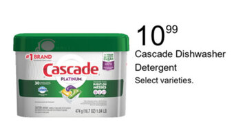 Walgreens Cascade Dishwasher Detergent offer