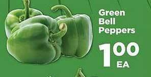 IGA Green bell peppers offer