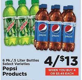 IGA Pepsi products offer