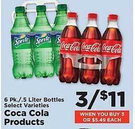 IGA Coca cola products offer
