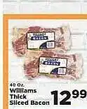 IGA Williams thick sliced bacon offer