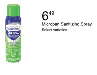 Walgreens Microban Sanitizing Spray offer