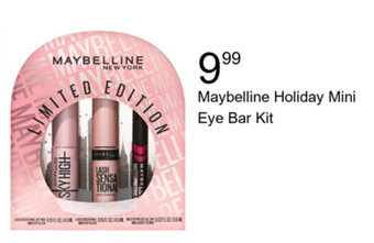 Walgreens Maybelline Holiday Mini Eye Bar Kit offer