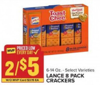 Food Lion Lance 8 Pack Crackers 6-14 oz offer