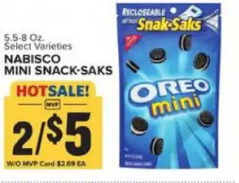Food Lion Nabisco Mini Snack-Saks 5.5-8 offer
