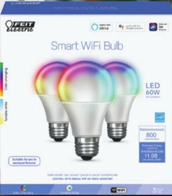 Ace Hardware Feit® 3-pk. smart wi-fi led bulb offer