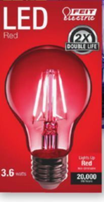 Ace Hardware Feit® colored a19 led bulb offer