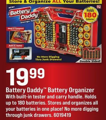 Ace Hardware Battery daddy™ battery organizer offer