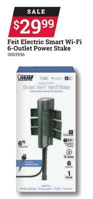 Ace Hardware Feit electric smart wi-fi 6-outlet power stake offer