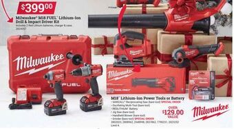 Ace Hardware Milwaukee® m18 fuel™ lithium-ion drill & impact driver kit offer