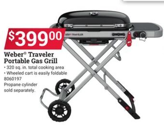Ace Hardware Weber® traveler portable gas grill offer