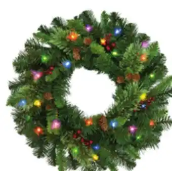 Ace Hardware Pre-lit led mixed pine 24" wreath or 9' garland offer