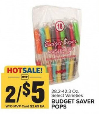 Food Lion Budget Saver Pops 28.2-42.3 oz offer
