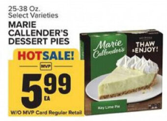 Food Lion Marie Callender's Dessert Pies 25-38 oz offer