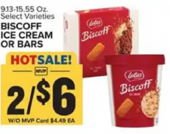 Food Lion Biscoff Ice Cream Or Bars 9.13-15.55 oz offer