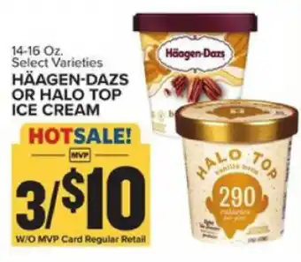Food Lion Häagen-Dazs or Halo Top Ice Cream 14-16 oz offer