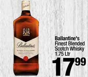 Super King Markets Ballantine's finest blended scotch whisky offer