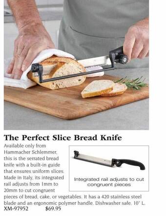 Hammacher Schlemmer The perfect slice bread knife offer