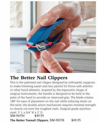 Hammacher Schlemmer The better nail clippers offer