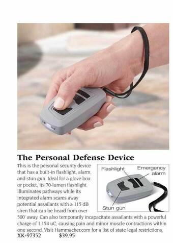 Hammacher Schlemmer The personal defense device offer