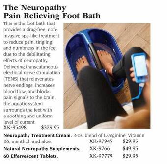 Hammacher Schlemmer The neuropathy pain relieving foot bath offer