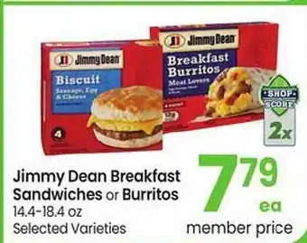 Safeway Jimmy dean breakfast sandwiches or burritos offer
