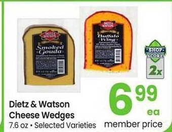 Safeway Dietz & watson cheese wedges offer