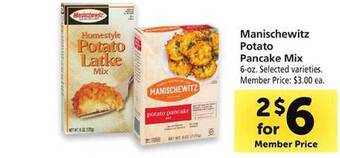 Safeway Manischewitz potato pancake mix offer