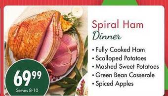 Safeway Spiral ham dinner offer