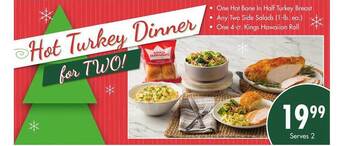 Safeway Hot turkey dinner offer