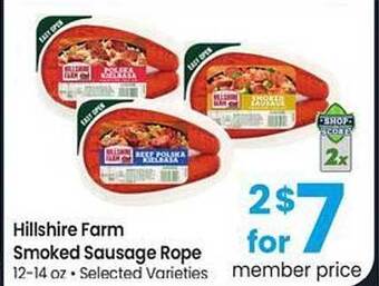 Safeway Hillshire farm smoked sausage rope offer