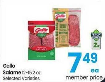 Safeway Gallo salame offer