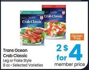 Safeway Trans ocean crab classic offer