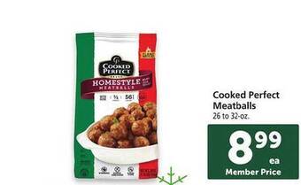 Safeway Cooked perfect meatballs offer