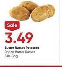 Stater Bros Butter russet potatoes offer