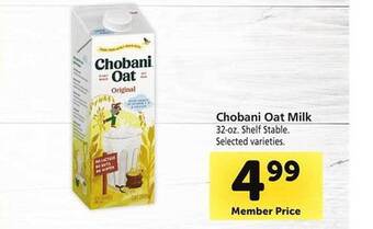 Safeway Chobani oat milk offer