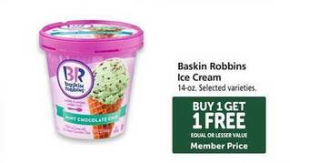 Safeway Baskin robbins ice cream offer