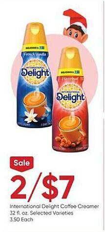 Stater Bros International delight coffee creamer offer