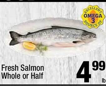 Super King Markets Fresh salmon whole or half offer