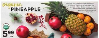 Albertsons Organic pineapple offer