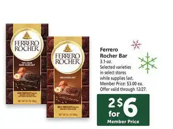 Safeway Ferrero rocher bar offer