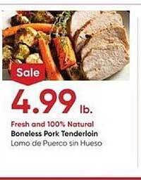 Stater Bros Boneless pork tenderloin offer