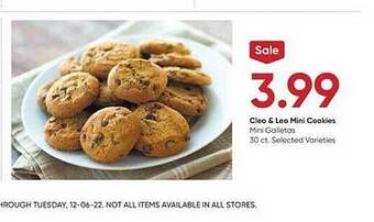 Stater Bros Cleo & leo mini cookies offer