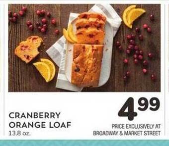 Albertsons Cranberry orange loaf offer