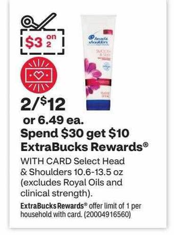 CVS Head & shoulders offer