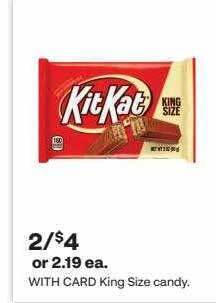 CVS King size candy offer