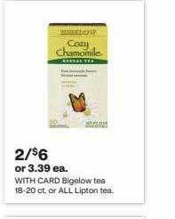 CVS Bigelow tea offer
