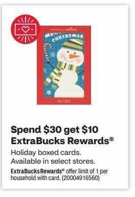 CVS Holiday boxed cards offer
